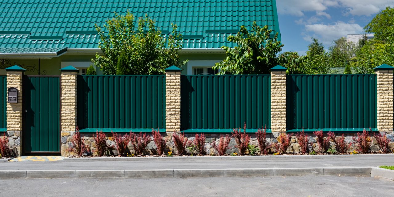 Corrugated Metal Fence Ideas