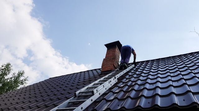 How to Climb a 45-Degree Roof