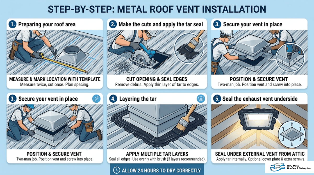 roof ventilator installation