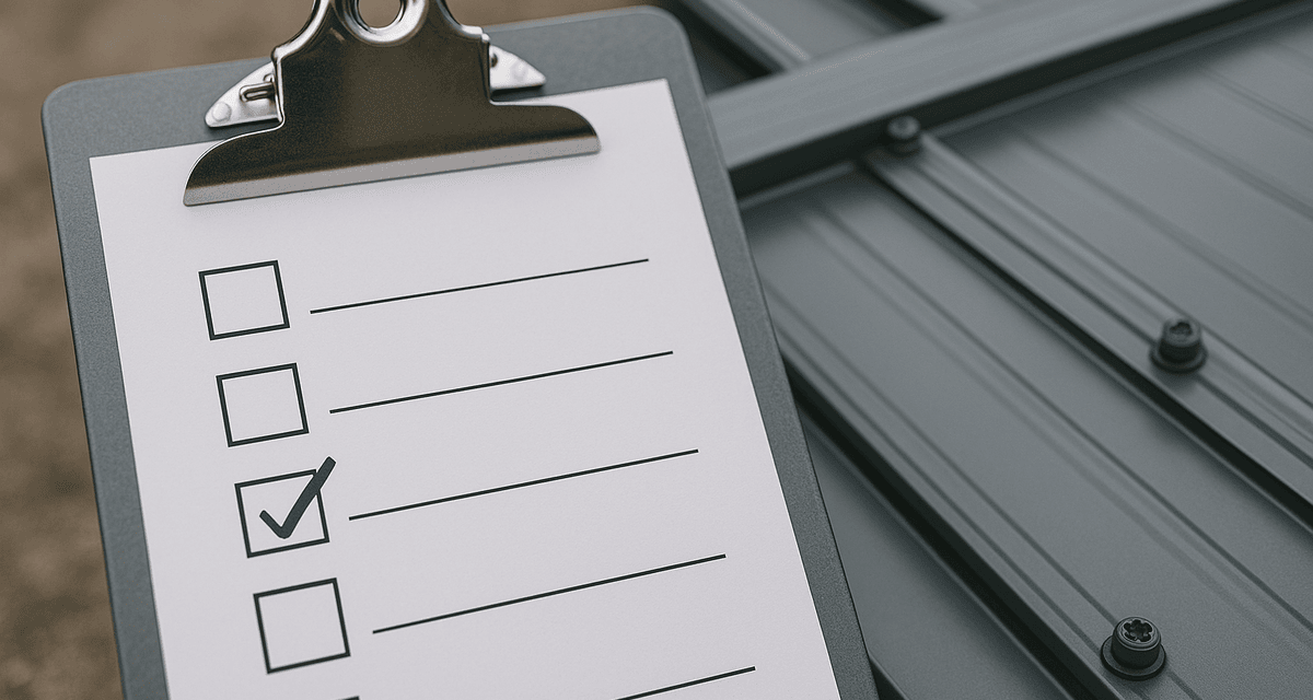Buy Outcomes, Not Optics, A Bid-Leveling Checklist for Metal Roofing